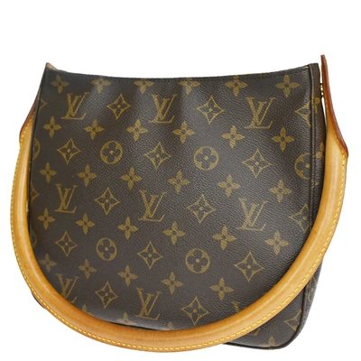 Pre-owned Louis Vuitton Looping Mm Canvas Shoulder Bag () In Brown