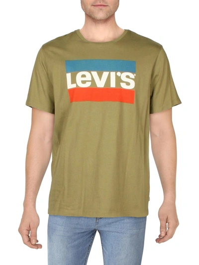 Levi's Mens Cotton Logo T-shirt In Green