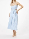 Sophie Rue Lillie Linen Dress In Blue White Stripe In Blue
