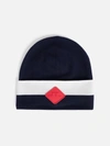 J. Lindeberg Merino Stripe Hat In Jl Navy In Multi