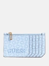 GUESS FACTORY BOWIE DEBOSSED LOGO CARD CASE