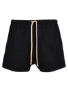Rick Owens Black Swimwear With Elastic Waistband And Drawstring