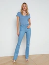 L Agence Ruth Coated Straight-leg Jean In Wild Wind Coated