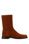 DRIES VAN NOTEN DRIES VAN NOTEN MAN BRICK CALFHAIR ANKLE BOOTS