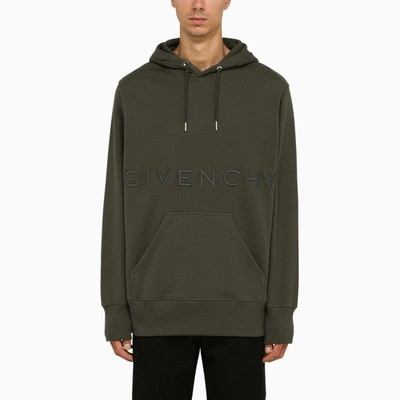 Givenchy 4g Hoodie In Grey Green