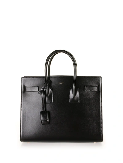 Saint Laurent Sac De Jour Shoulder Bag In Matte Leather In Black Black