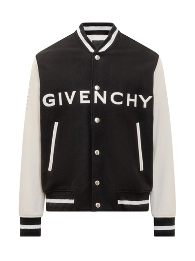 GIVENCHY GIVENCHY VARSITY WOOL JACKET WITH LOGO