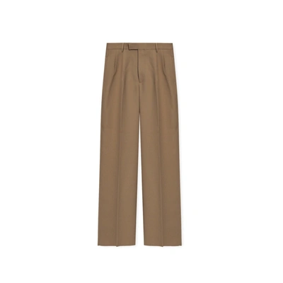 Gucci Pleat-front Trousers In Beige