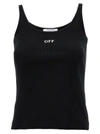 Off-white Off White™ Black Tank Top With Logo In Black