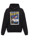 Dsquared2 Graphic-print Jersey Hoodie In Black