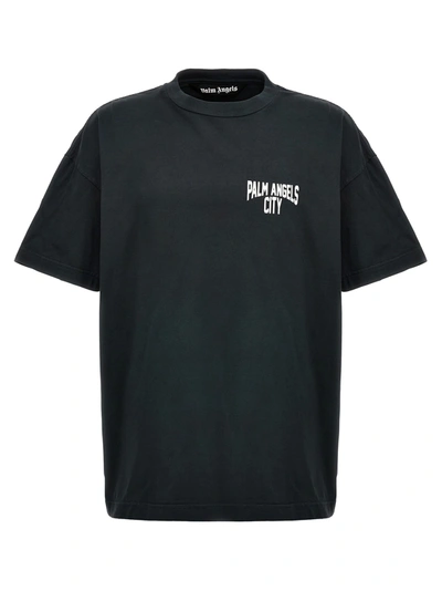 Palm Angels Pa City T-shirt In Grey