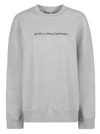 Stella Mccartney Loose Fit Pure Cotton Sweatshirt In Grey