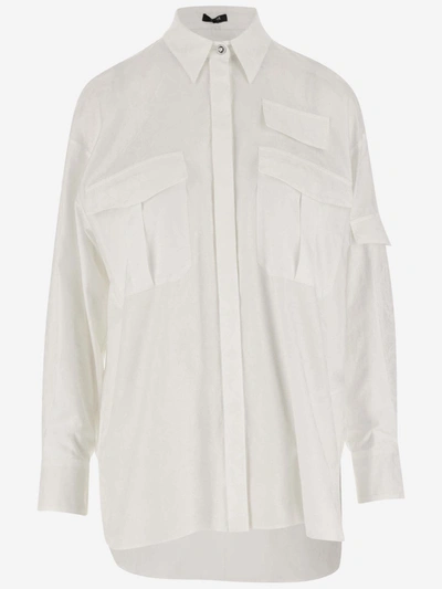 Versace Cotton Shirt In White