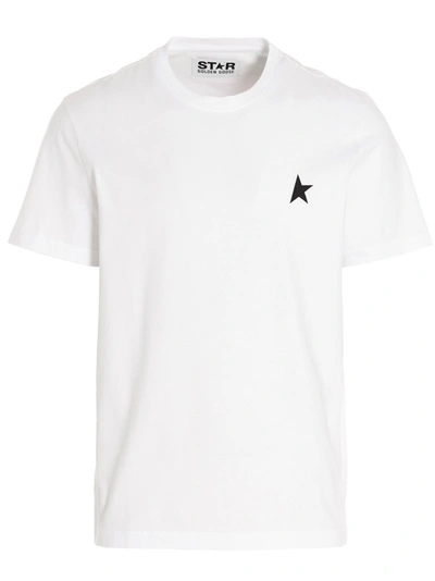 Golden Goose T-shirt Small Star In White/black