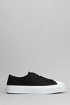 GIVENCHY GIVENCHY CITY LOW SNEAKERS IN BLACK LEATHER