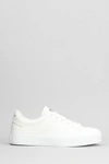 GIVENCHY GIVENCHY CITY SPORT SNEAKERS IN WHITE LEATHER