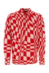 Zegna X The Elder Statesman Cashmere And Silk Brushed Shirt In Red