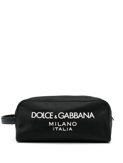 Dolce & Gabbana Nylon Beauty-case In Black