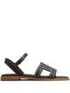 TOD'S TOD'S KATE LEAHER SANDALS