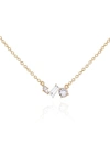 VINCE CAMUTO MIXED SHAPES CRYSTAL PENDANT NECKLACE