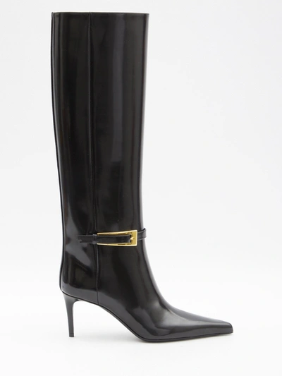 Saint Laurent Lee Boots In Black