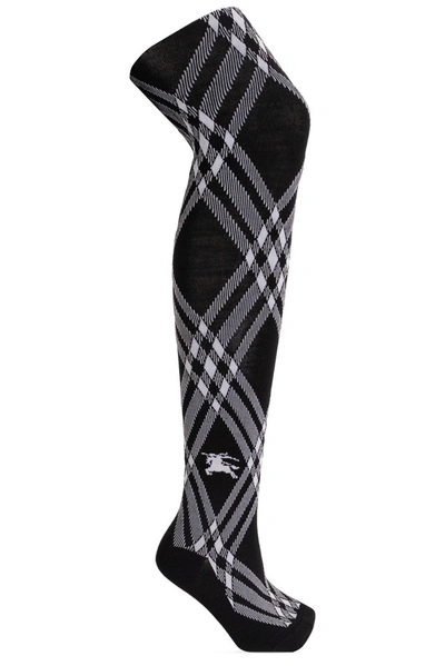 BURBERRY BURBERRY EQUESTRIAN KNIGHT MOTIF KNIT TIGHTS