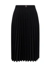 GIVENCHY GIVENCHY 4G PLAQUE PLEATED MIDI SKIRT