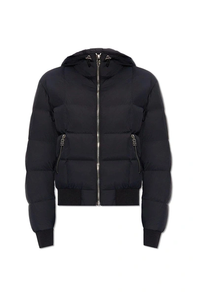 Dsquared2 Zipped Hooded Down Jacket In Black