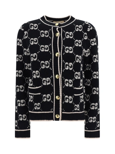 Gucci Black Wool Knit Cardigan Women