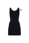 Dsquared2 Knitted Pixeled Icon Sheath Dress In Black