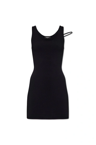 Dsquared2 Sleeveless Mini Dress In Black