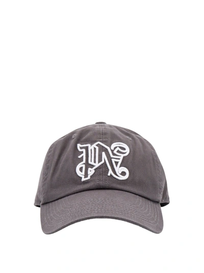 Palm Angels Man Hat Man Grey Hats In Grigio Scuro