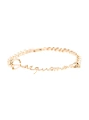 JACQUEMUS JACQUEMUS GOLD-TONE LA GOURMETTE LOGO CHAIN LINK BRACELET IN BRASS WOMAN