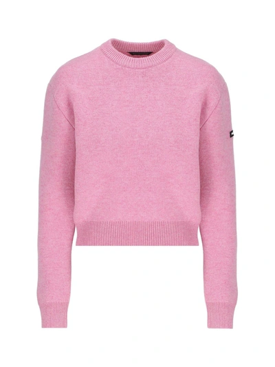 BALENCIAGA BALENCIAGA LOGO PATCH KNITTED JUMPER