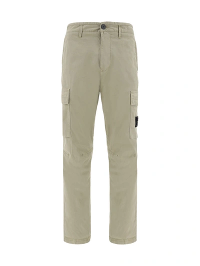Stone Island Cotton Cargo Pants 30610 In Sand