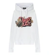 Dsquared2 Hilde Doll Cool Fit White Hoodie In White