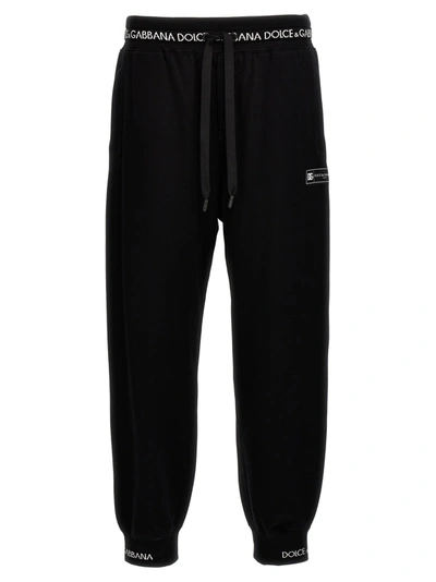 Dolce & Gabbana Logo Joggers In Black