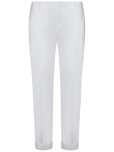 Dondup Gaubert Trousers In Bianco