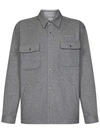 Givenchy Patch Pockets Shirt In Grigio