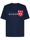 Givenchy Giv Star Pocket Tee In Blu