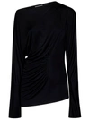 Khaite Black Long-sleeved Top In Nero