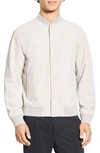 Theory Murphy Precision Slim Fit Bomber Jacket In Putty