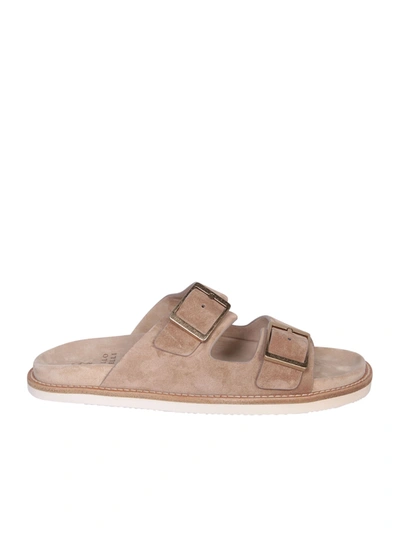 Brunello Cucinelli Double-buckle Beige Sandal