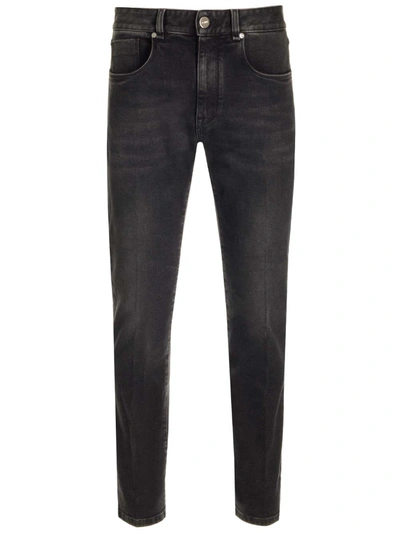 Fendi Regular Fit Straight Leg Jeans In Black