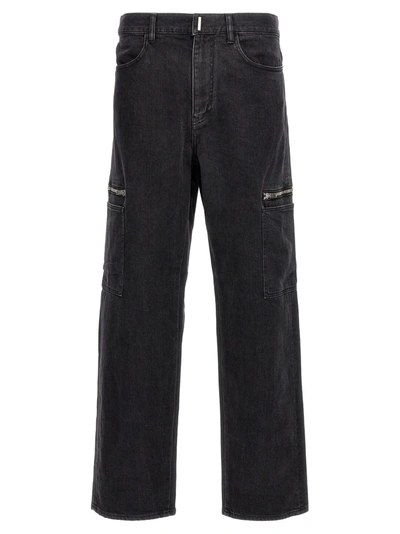 Givenchy Cargo Jeans In Black