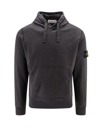 Stone Island Logo Patch Drawstring Hoodie In Default Title