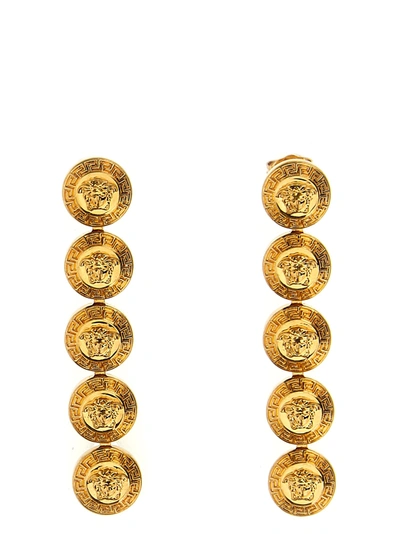 Versace Tribute Medusa Earrings In Gold