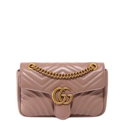 Gucci Gg Marmont Shoulder Bag In Pink