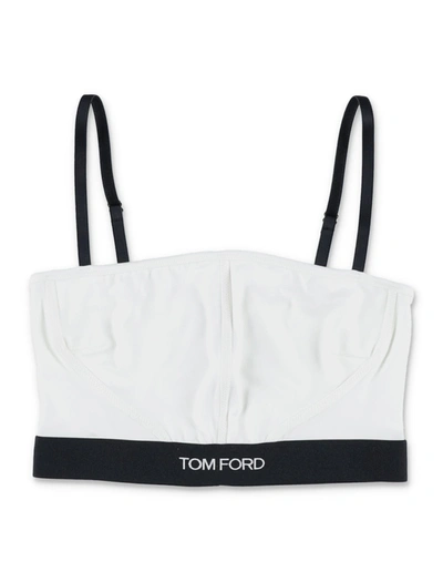 Tom Ford Modal Signature Bra In White