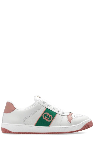Gucci Screener Low-top Trainers In White